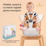 Inaltator scaun masa portabil tip rucsac 2 in 1 – Grey Stars