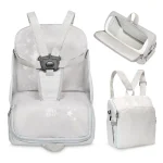 Inaltator scaun masa portabil tip rucsac 2 in 1 – Grey Stars - imagine 3