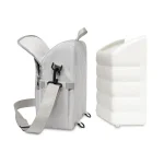 Inaltator scaun masa portabil tip rucsac 2 in 1 – Grey Stars - imagine 8