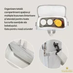 Inaltator scaun masa portabil tip rucsac 2 in 1 – Grey Stars - imagine 18