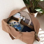Geanta maternitate Hindbag, Bumbac Organic GOTS - Basile Cinnamon - imagine 3