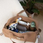 Geanta maternitate Hindbag, Bumbac Organic GOTS - Basile Cinnamon - imagine 4