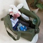 Geanta maternitate Hindbag, Bumbac Organic GOTS - Basile Olive - imagine 3