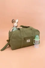 Geanta maternitate Hindbag, Bumbac Organic GOTS - Basile Olive - imagine 4