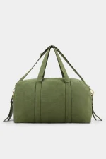 Geanta maternitate Hindbag, Bumbac Organic GOTS - Basile Olive - imagine 2