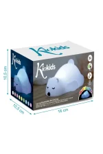 Lampa de veghe Ursulet din silicon, LED multicolor cu touch, Reincarcabila USB-C - imagine 4